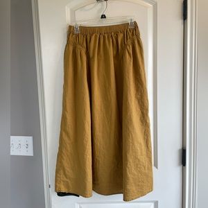 A Loves A elastic waist smocked woven midi skirt